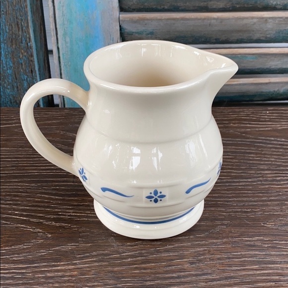 Longaberger Woven traditions flowers 6 in pitcher - Picture 1 of 8